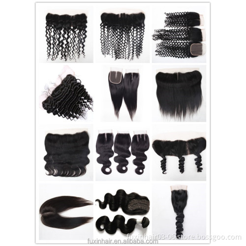 Aliexpress Peruvian Natural Human Hair Frontal Free Sample Hair Bundles 40 Inches Human Hair 13*4 10a Virgin Closure Vendors